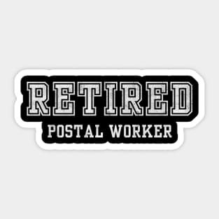 Reired Postal Worker Sticker